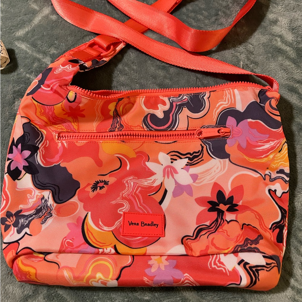 Vera Bradley Women's Recycled Lighten Up Reactive Crossbody Sling Purse